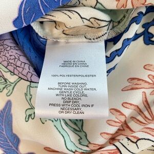 Jones New York Beach Top Coral Reef Print Women’s Large Coastal Grandma NWT